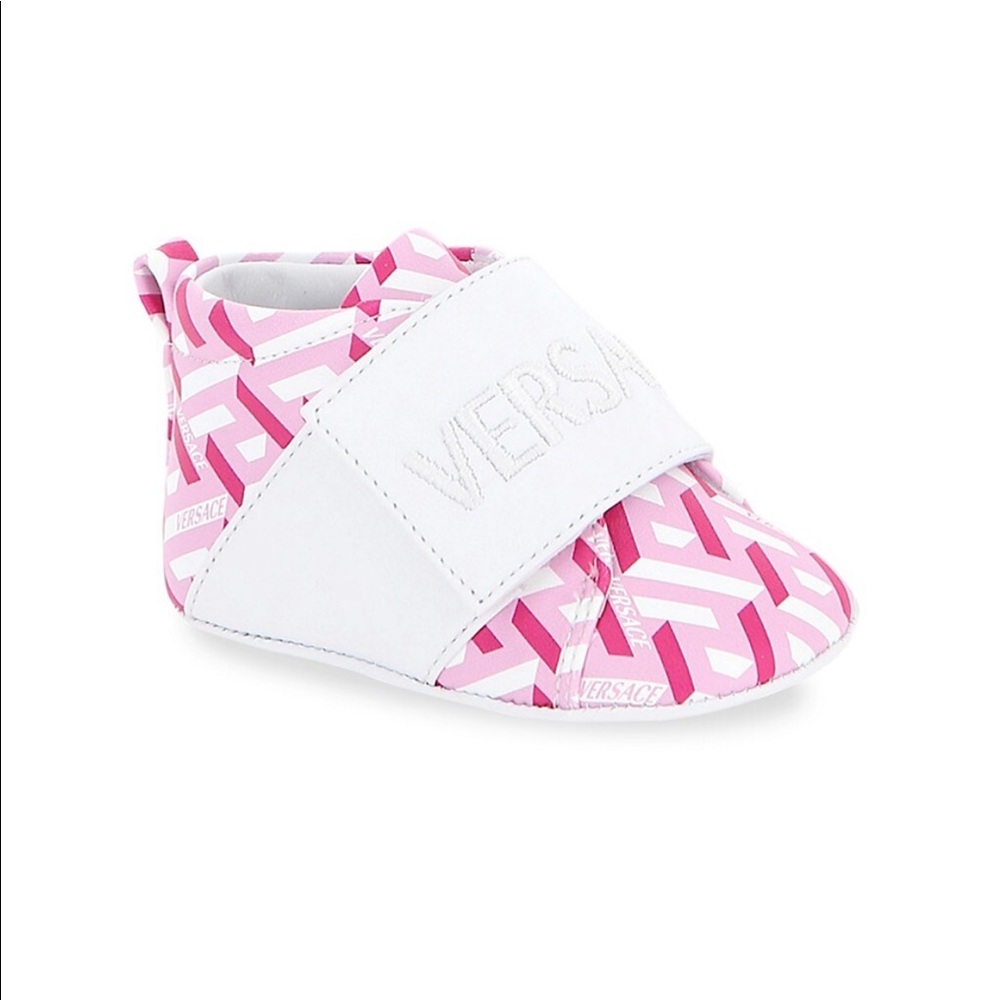 Versace Leather Booties- NWT -Size 17 (3-6 months)